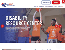 Tablet Screenshot of disabilityresourcecenter.org